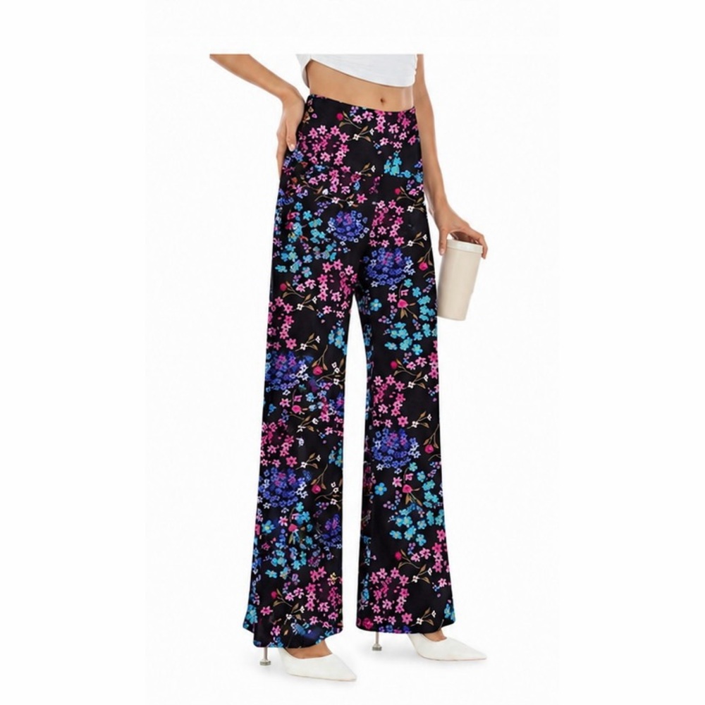 Wide Leg Floral Print Legging Pants - NWT comfortable, stretchy pants